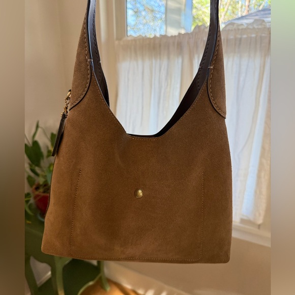 Coach Brooklyn 28 in Cedar Suede - Picture 2 of 9